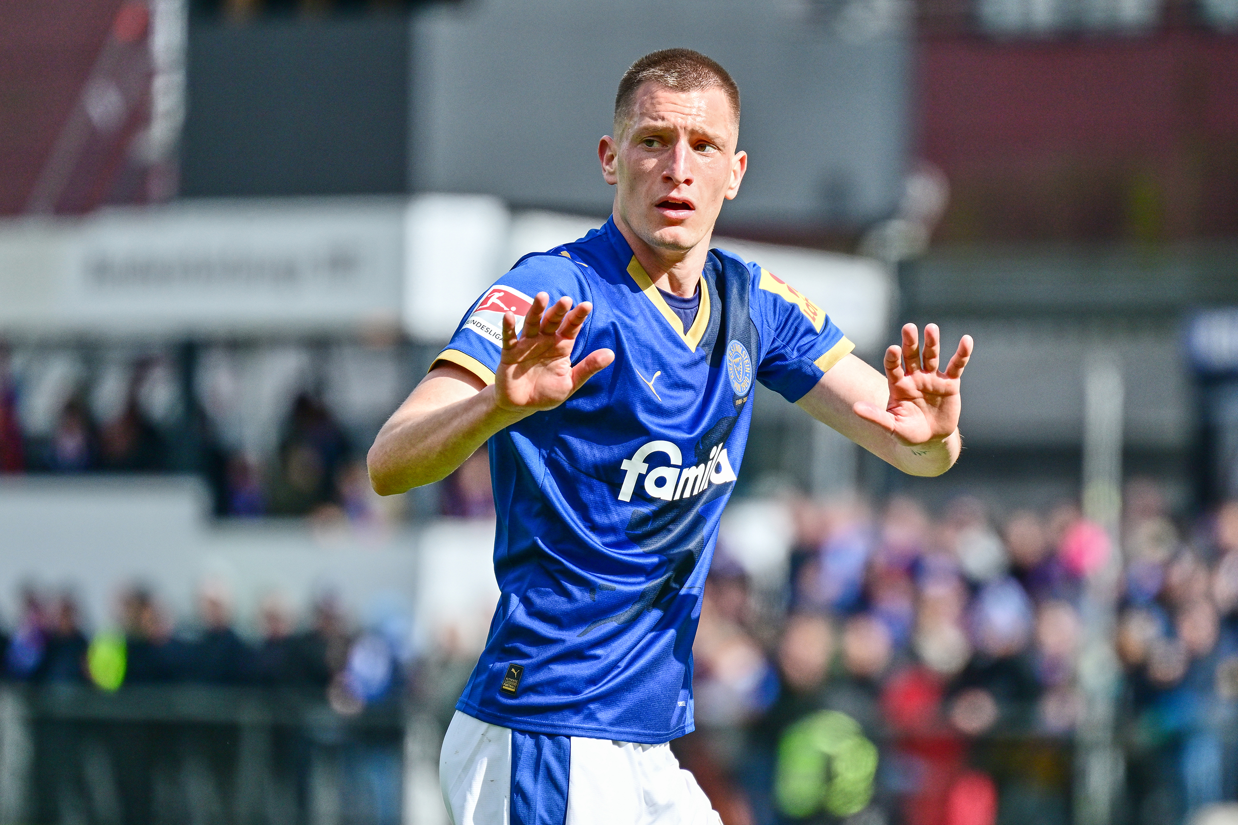 Ivan Nekic erzielte das Siegtor für Holstein Kiel in Düsseldorf