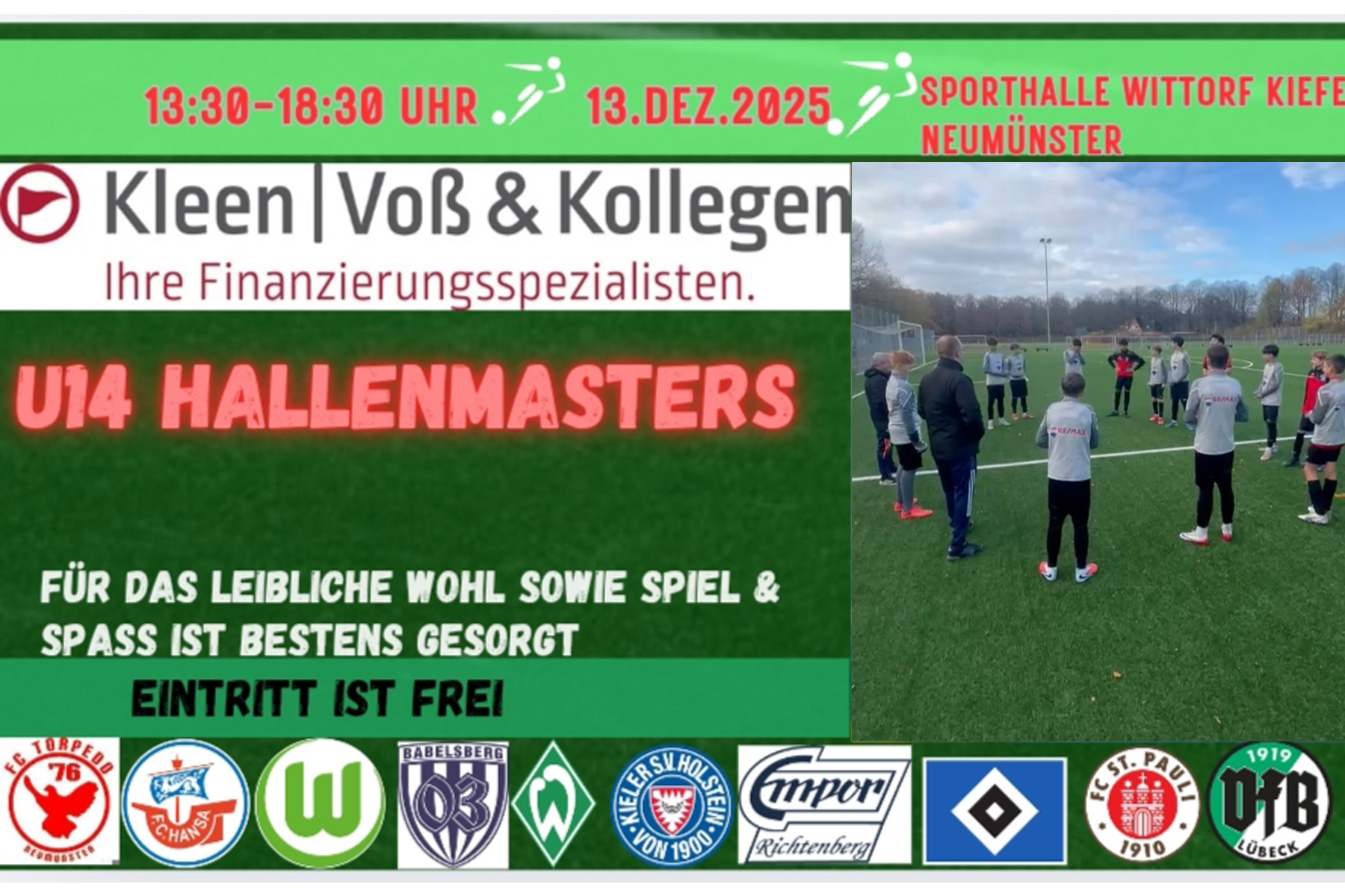 Read more about the article U14-„Hallenmasters“ in Neumünster: Top-Teams aus ganz Deutschland kommen