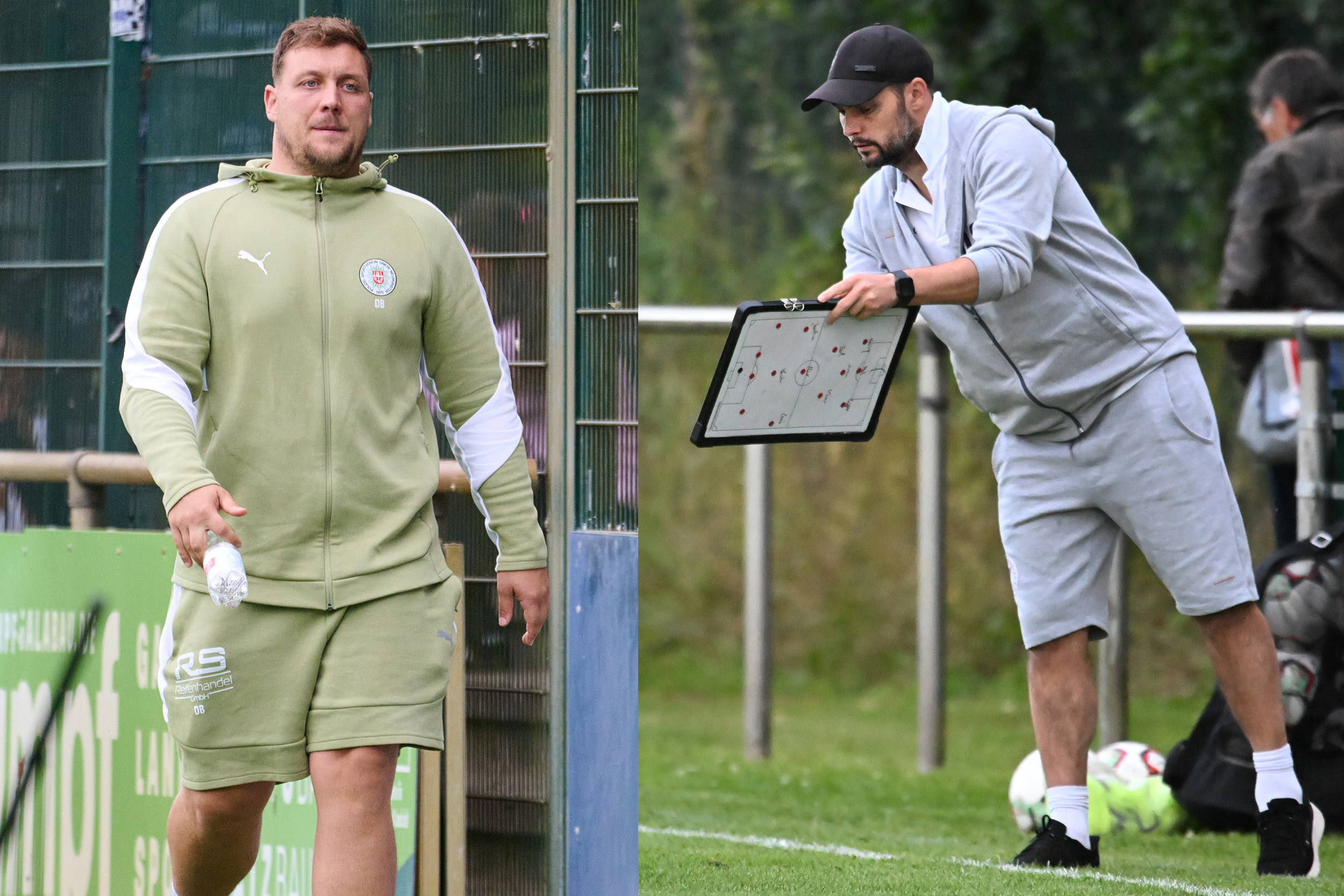 Die Trainer des Neumünster Derbys: Dennis Buthmann und Danny Cornelius